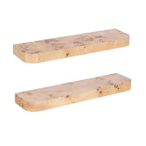 Kate and Laurel Havlock 26 in. W x 8 in. D Rustic Brown Composite