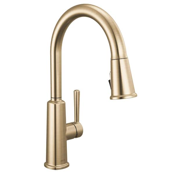 Finnridge Champagne Bronze Gold 16.5 in. H Pull Down Sprayer Kitchen Faucet with 360 Degree Spout Swivel