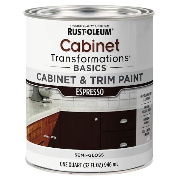Rust-Oleum Transformations qt. Espresso Cabinet Paint (4 Pack) 372011  The Home Depot