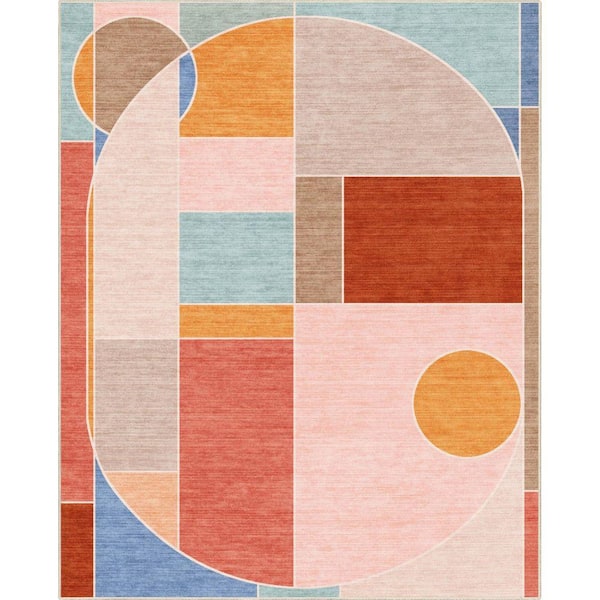 Apollo Essence Modern Geometric, 3 ft. 3 in. x 5 ft. in., Multi Area Rug