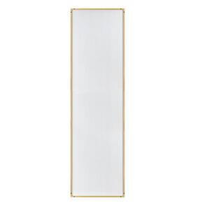 15.7 in. x 55.1 in. Classic Rectangle Framed Gold Vanity Mirror