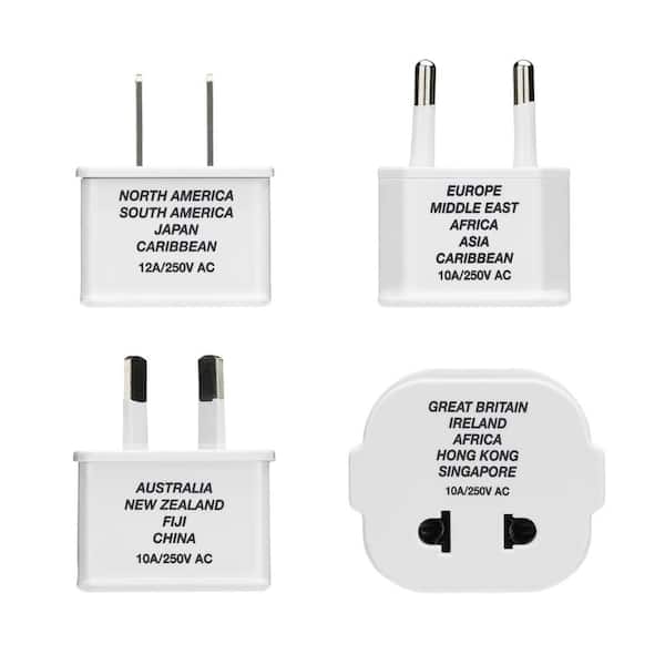 Conair TravelSmart Travel Adapter Plug (4-Piece Set)