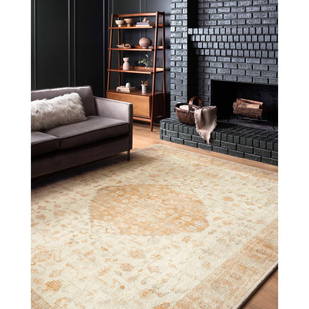Ivory Elegance 26x44 Synthetic Rug with Stain-Resistant Finish