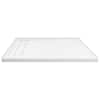 Transolid Pre-Tiled 60 in. L x 36 in. W Alcove Shower Pan Base with  Right-Hand Drain in Off-White Hexagon FPT6036R-HO - The Home Depot