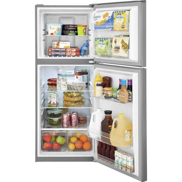 12 cu. ft. Garage Ready Top Freezer Refrigerator in Fingerprint-Resistant Stainless Look, ENERGY STAR