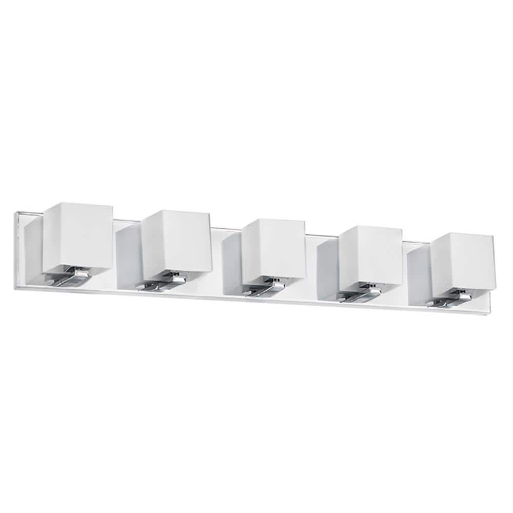 4.75 in. 1-Light Polished Chrome Vanity Light
