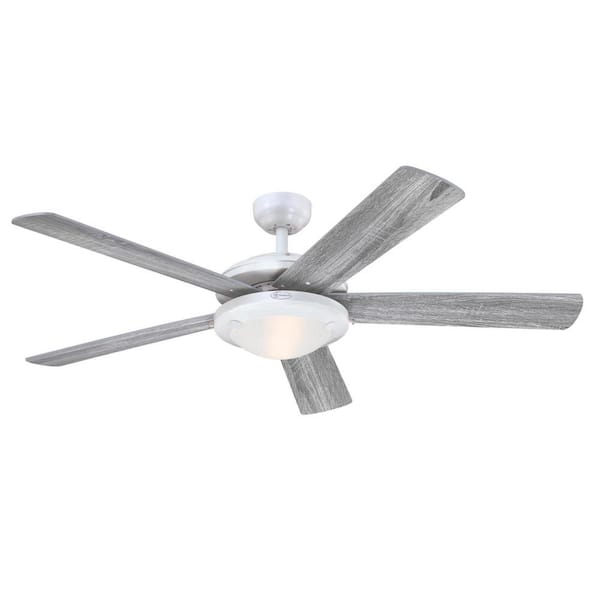 Westinghouse Comet 52 in. LED Indoor White Ceiling Fan with Light Fixture