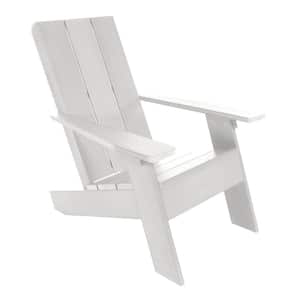 Italica Modern Recycled Plastic White Adirondack Chair