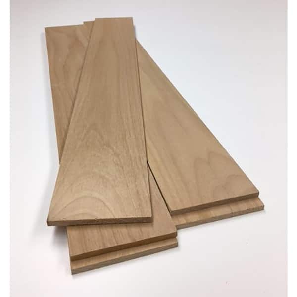 Swaner Hardwood Alder Hobby Board (Common: 1/4 in. x 3-1/2 in. x 4 ft.; Actual: 0.25 in. x 3.5 in. x 48 in.)