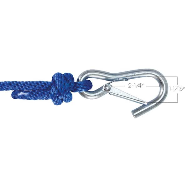 Extreme Max 3006.3448 BoatTector Solid Braid MFP Anchor Line with Snap Hook - 1/2 x 100', Royal Blue