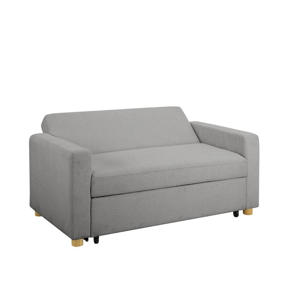 Gray Fabric Lawson Sleeper Sofa with Removable Cushions