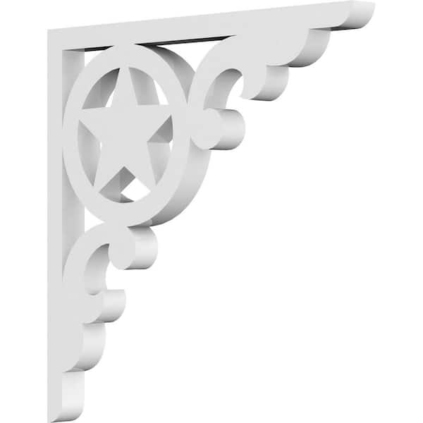 Ekena Millwork 5/8 in. W x 8 in. H x 8 in. D PVC Austin Bracket