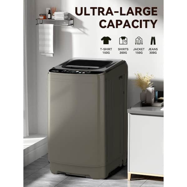 1.38 cu. ft. Full-Automatic Smart Home Top Load Washer Washing Machine with Drain Pump 17.7 lbs. 10 Wash Program in Gold