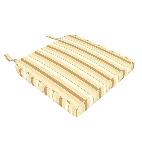 Cushion 19.5 x 21 x 4 Sunbrella Outdoor Patio Dining Chair Cushions with High-Density Foam Samuel Meadows