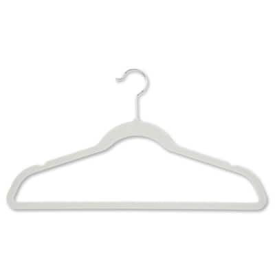 DecorRack Non Slip Velvet Clothing Hangers, 10 Pack, Teal 