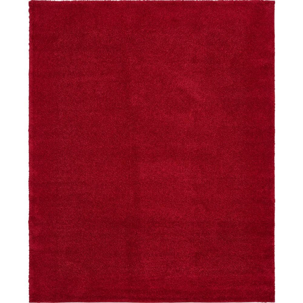 Unique Loom Solo Calabasas Red 10' 0 x 13' 0 Area Rug 3136467 The
