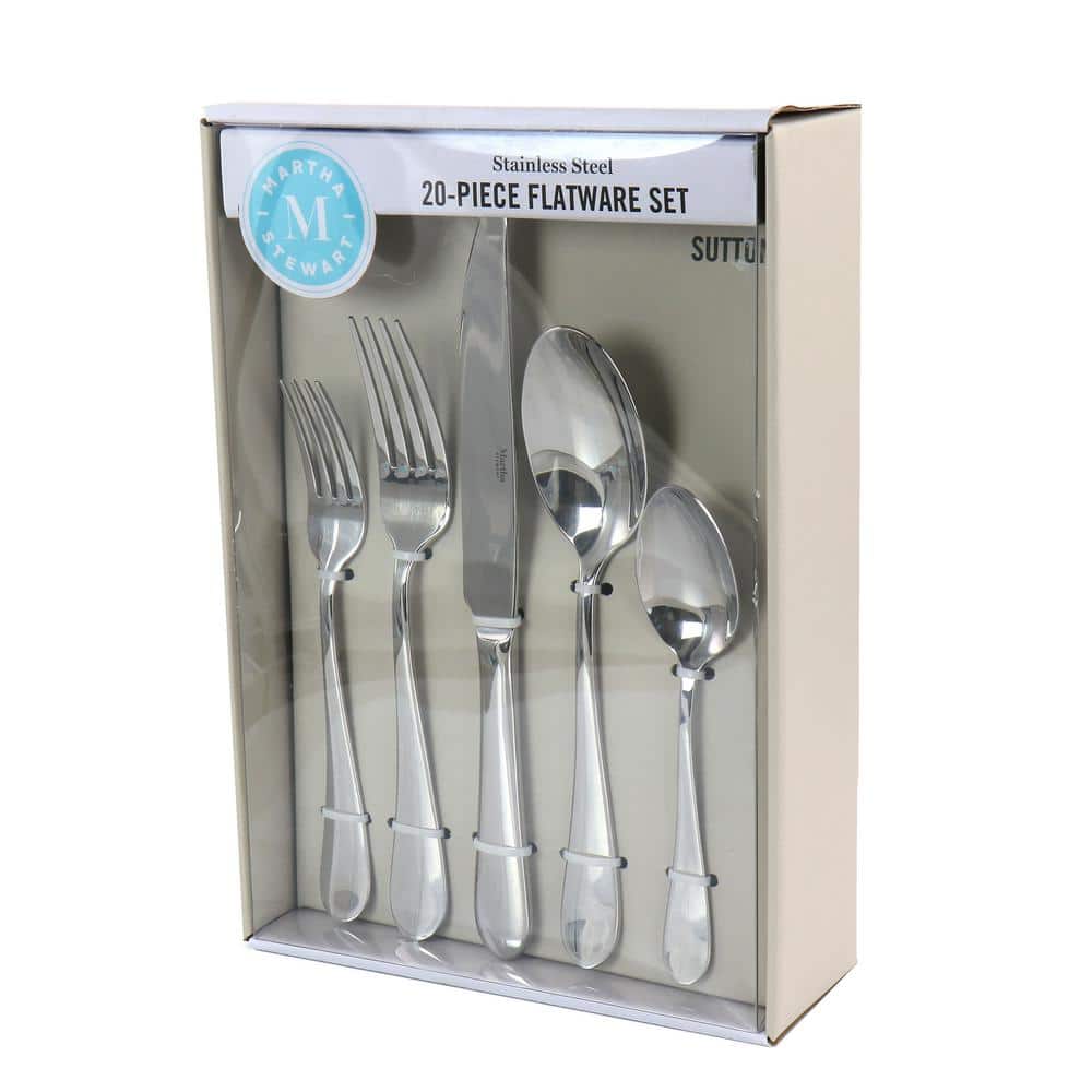 Elegant Stainless Steel 20-Piece Flatware Set
