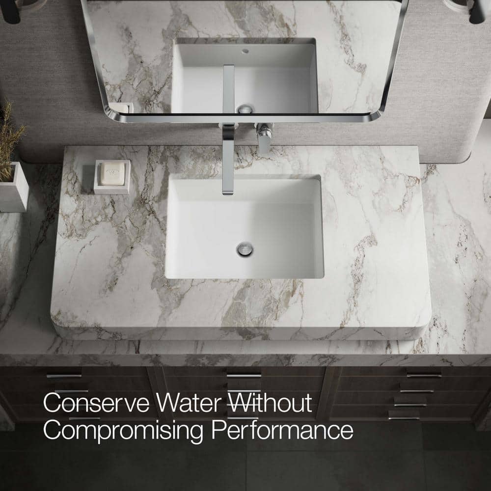 Polished Chrome Single-Handle Wall-Mount Bathroom Faucet