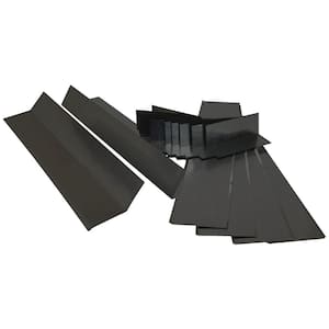 24 in. x 24 in. Galvanized Steel Black Chimney Flashing Kit Fits up to