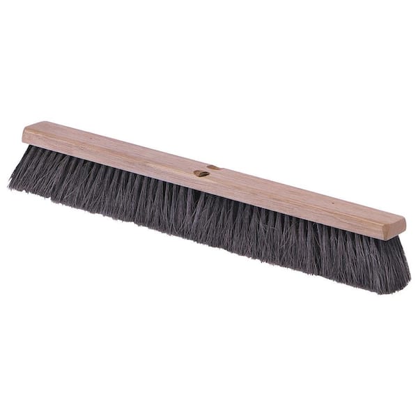 24 in. Tampico Black Fine/Medium Sweep (12-Pack)