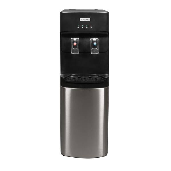 IGLOO 3 Gal. and 5 Gal. Bottom Load Hot and Cold Water Dispenser, Black