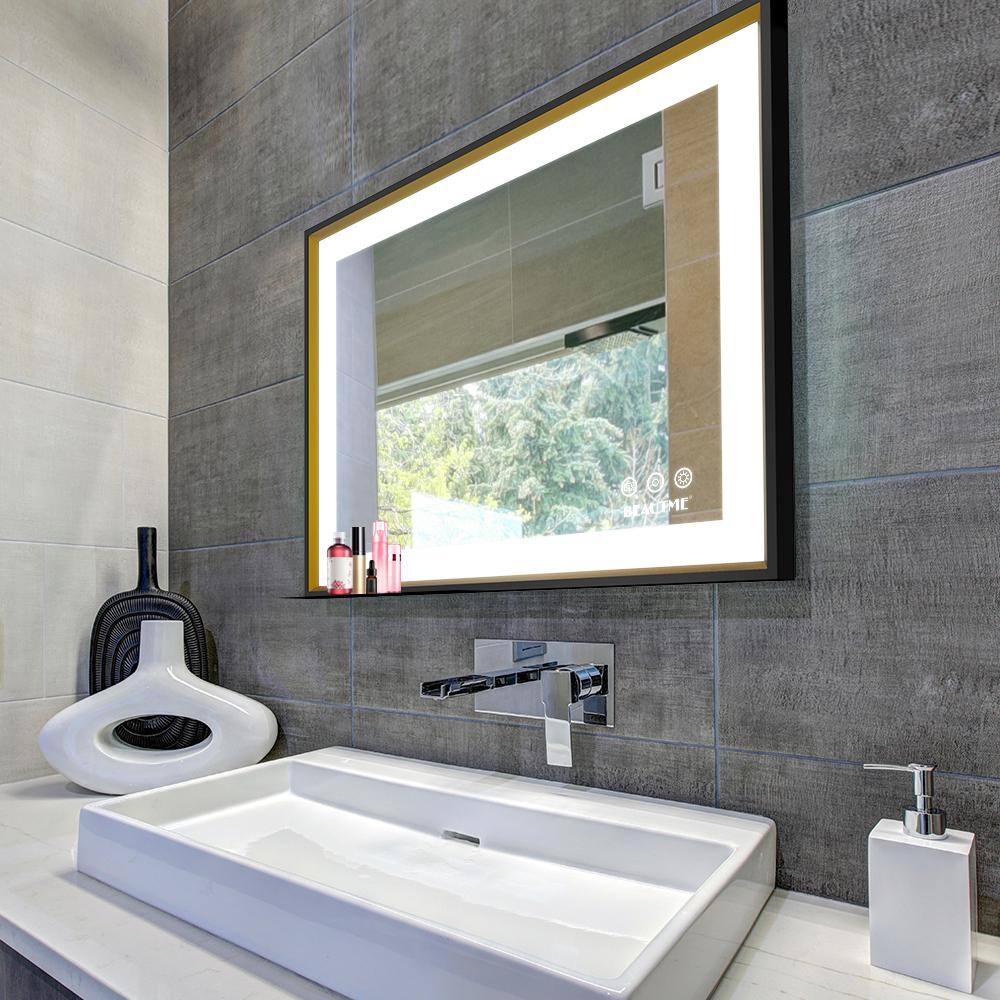 Toject 32 in. W x 24 in. H Rectangular Aluminum Framed AntiFog Wall