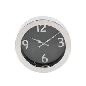 Black and Silver Modern Analog Wall Clock