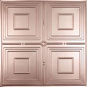 Jackson Faux Copper 2 ft. x 2 ft. Lay-in or Glue-up Ceiling Panel (Case of 6)
