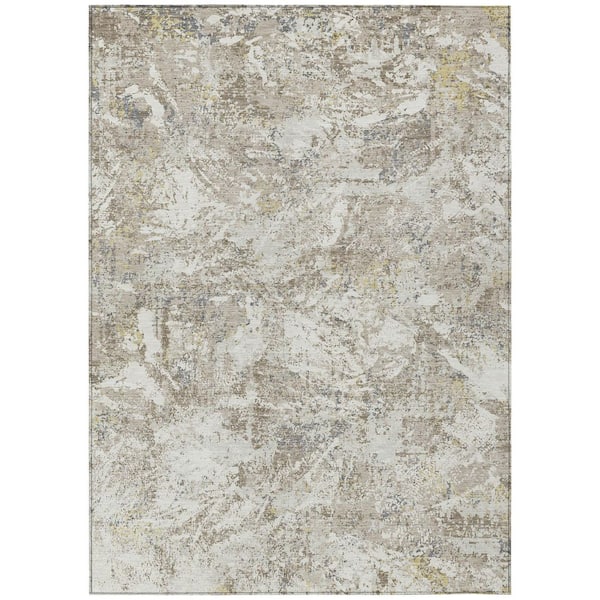 Chantille Machine Washable Indoor/Outdoor Abstract ACN2779 Ivory 10 ft. x 14 ft. Area Rug