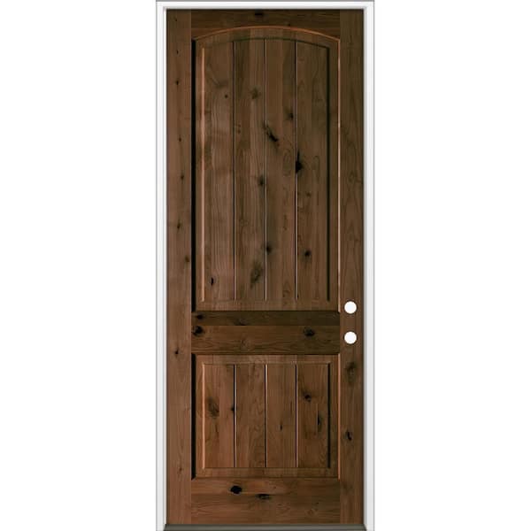 Reviews for Krosswood Doors 32 in. x 96 in. Rustic Knotty Alder Top ...