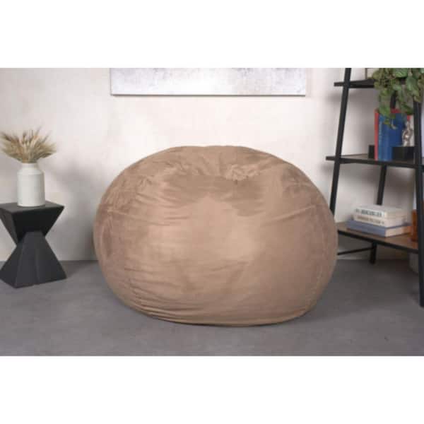 Tuscany Bean Bag Chair, Microsuede Bean Bag Sofa with Removable Cover, Shredded Foam Filled Lounge Chair