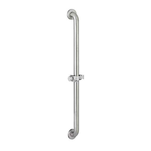 American Standard Commercial 36 in. Combination Slide Bar and Grab Bar in Polished Chrome
