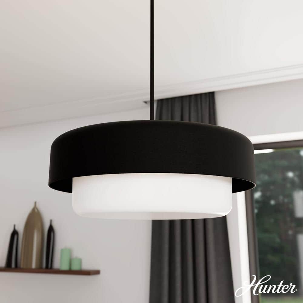 Station 4-Light Natural Iron Shaded Pendant Light with Cased White Glass Shade price history on PriceWatchPro