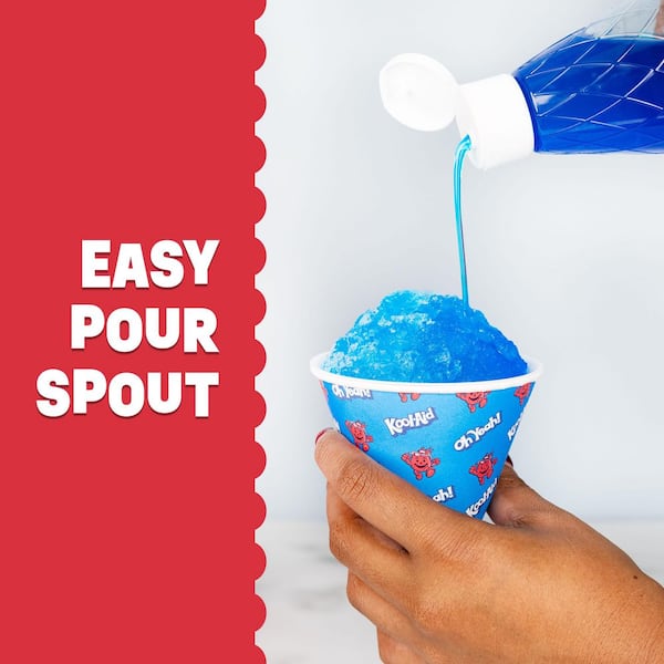KRAFT Kool-Aid Snow Cone Syrup - Blue Raspberry, Grape, Cherry , 3