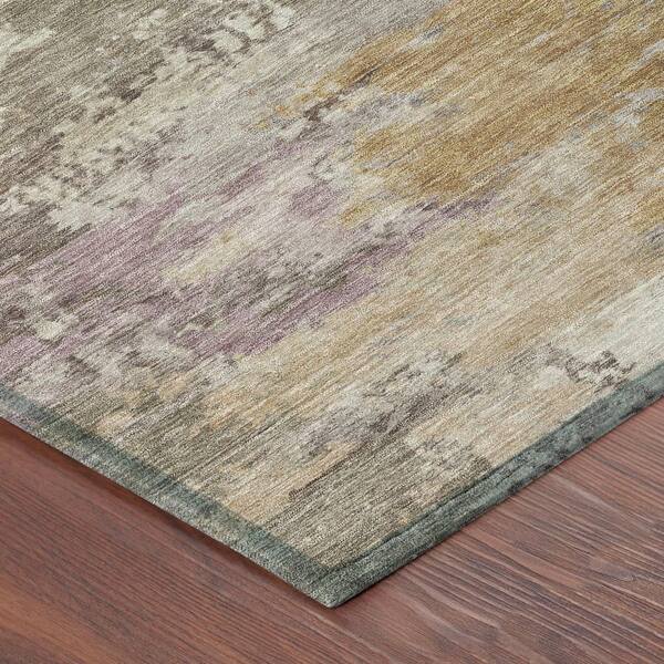 Chantille Machine Washable Indoor/Outdoor Abstract ACN2812 Taupe 2 ft. x 3 ft. Accent Rug