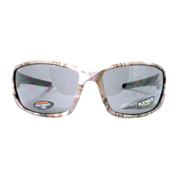 Unisex Full Frame Style with Mountain Camo Patterned Finish Sunglass