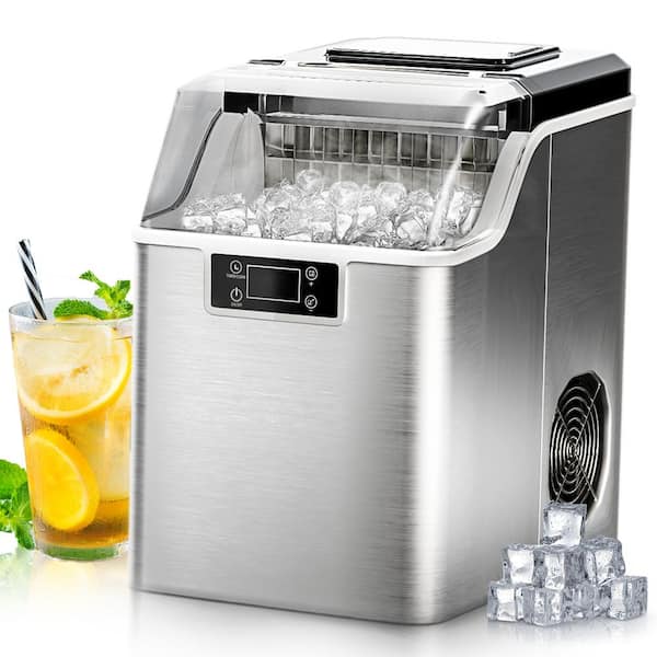 Unbranded 10 in. 45 lbs. Portable Ice Maker in Stainless Steel