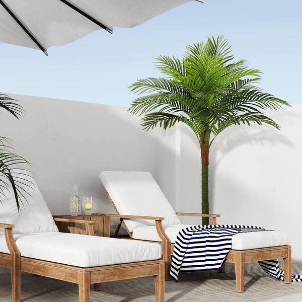 Afoxsos 30 in. Artificial Green Indoor/Outdoor Palm Tree Plant