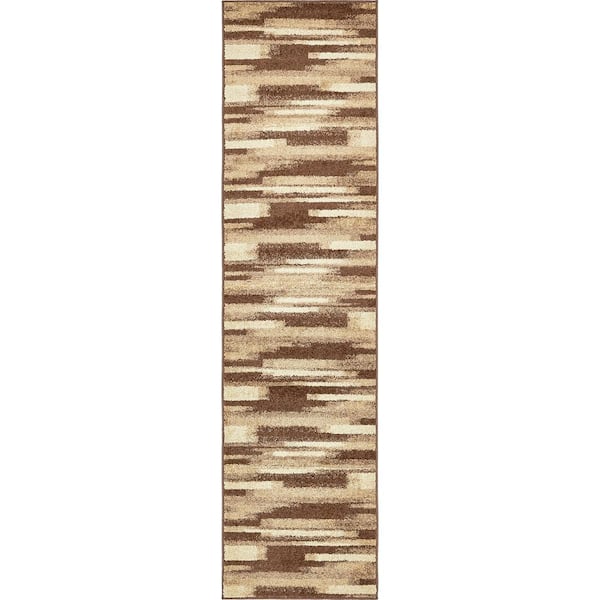 Unique Loom Autumn Wheat Beige 2' 6 x 10' 0 Runner Rug