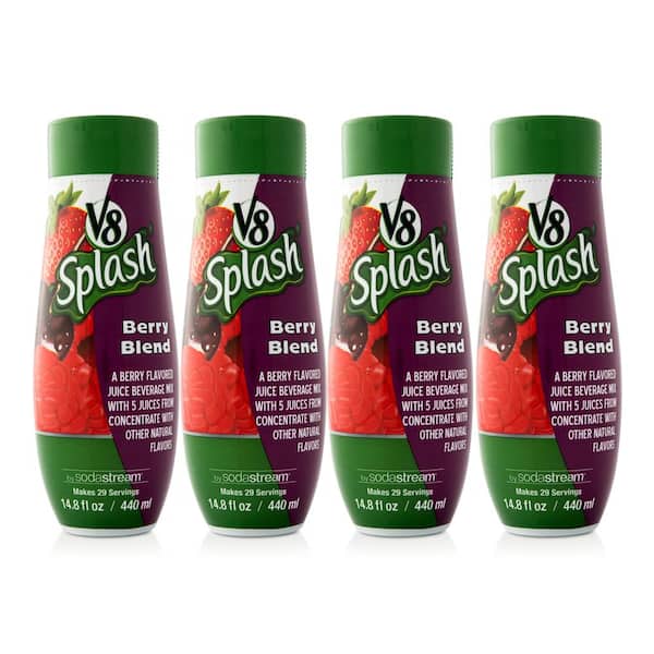SodaStream 440 ml V8 Sparkling Berry Blend Drink Mix (Case of 4)