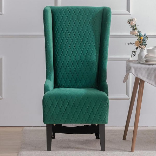 Emerald green high back chair new arrivals