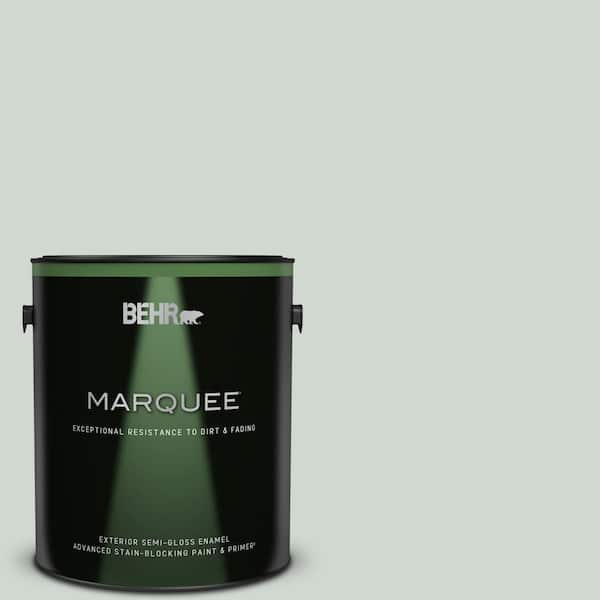 BEHR MARQUEE 1 gal. Home Decorators Collection #HDC-CT-23 Wind Fresh White Semi-Gloss Enamel Exterior Paint & Primer