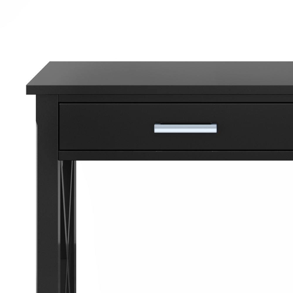 Kitchener Classic Black Pine Console Table with Storage