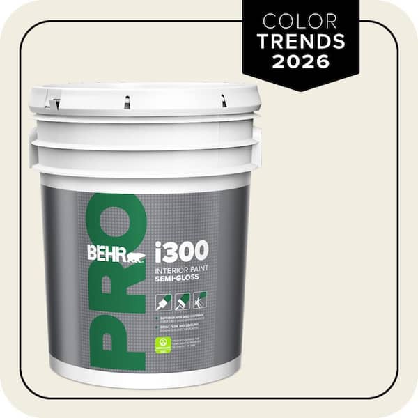 BEHR PRO 5 gal. Designer Collection #DC-003 Blank Canvas Semi-Gloss Interior Paint
