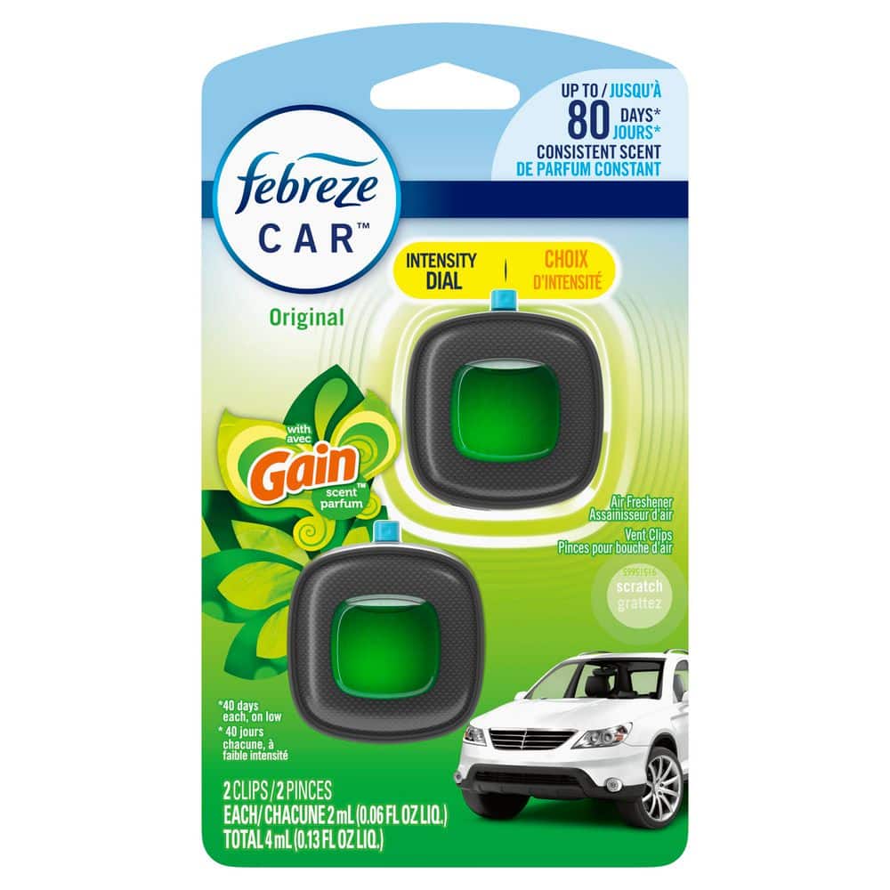Febreze Gain Original Scent Car Vent Clip Air Freshener (2