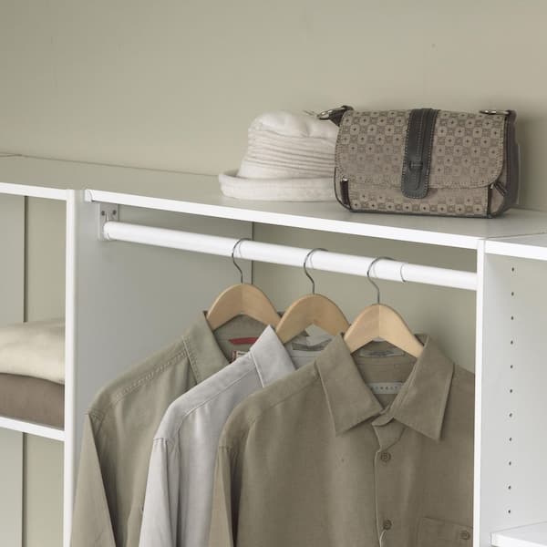 Selectives 48 in. L x 14 in. D White Laminate Wall Mounted Shelf