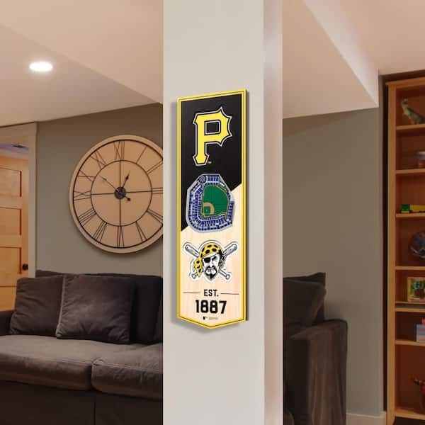 YouTheFan 953814 6 x 19 in. MLB Pittsburgh Pirates 3D Stadium