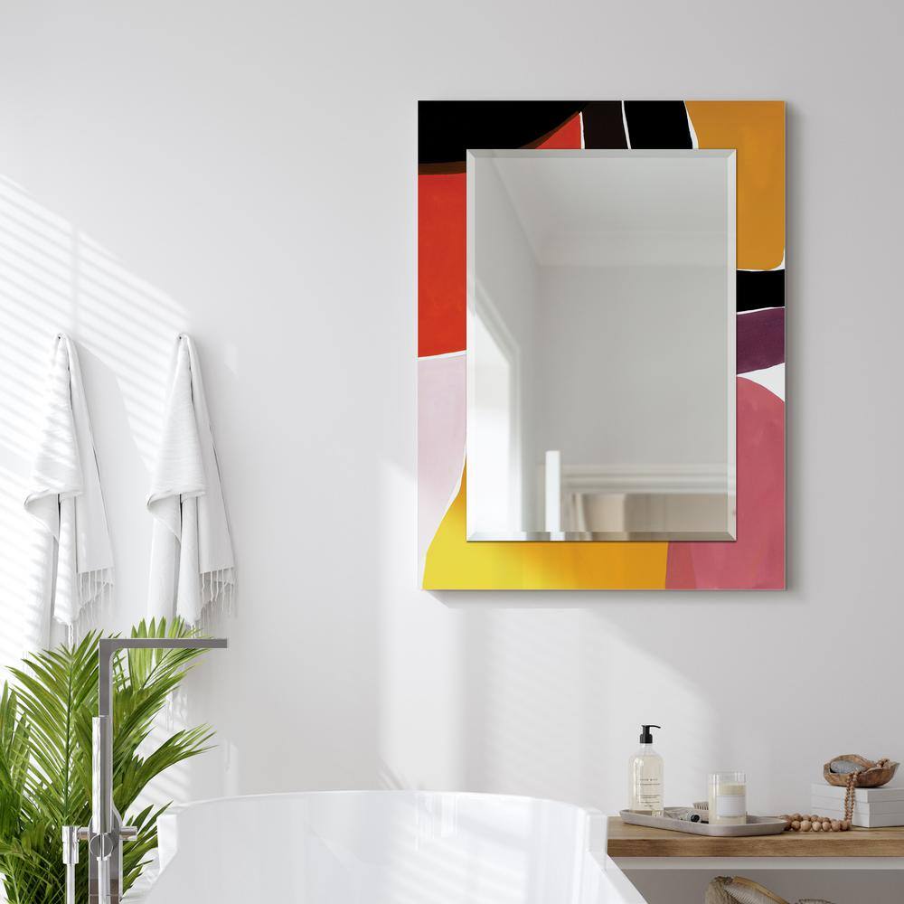 SoHo Gallery Inspired 30x40 Abstract Frameless Wall Mirror