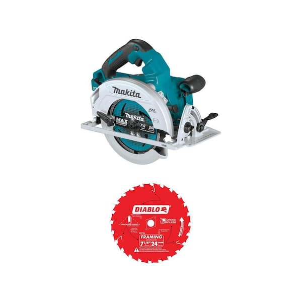 18V X2 LXT (36V) 7-1/4 in. Brushless Cordless Circular Saw and 7-1/4 in. 24-Teeth Framing Saw Blade Combo