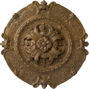 2-3/8 in. x 16-1/2 in. x 16-1/2 in. Polyurethane Southampton Ceiling Medallion, Rubbed Bronze